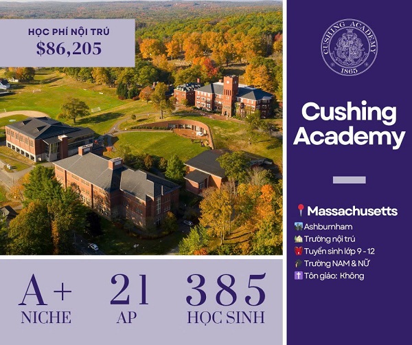 DU HỌC MỸ - CUSHING ACADEMY, MA
