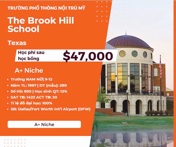 DU HỌC MỸ - THE BROOK HILL SCHOOL, TX