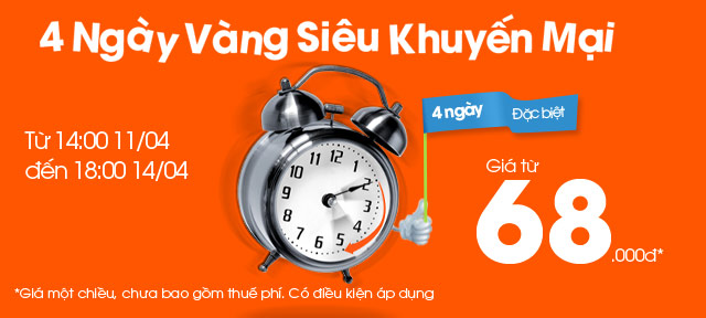 Vé máy bay Jetstar chỉ từ 68.000 đồng!