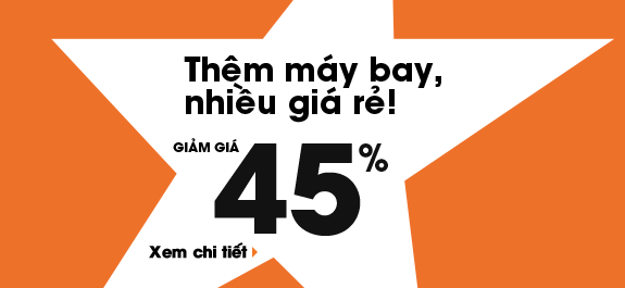 Jetstar Pacific Thêm máy bay, nhiều giá rẻ! Giảm giá 45%