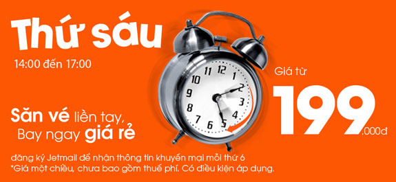 Vé Jetstar khuyến mãi 199 ngàn đồng!