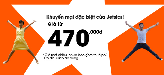 Vé máy bay Jetstar Pacific - Giá rẻ hàng ngày, mọi người cùng bay!