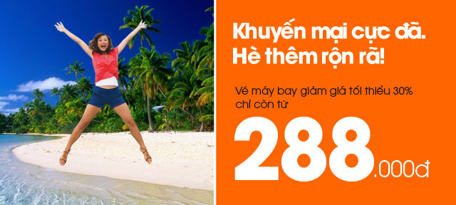 Vé Máy Bay giá rẻ - Jetstar Pacific Khuyến mại cực đã!