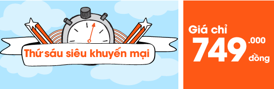 Cám ơn Jetstar. Hôm nay ngày thứ sáu!