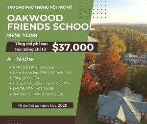 DU HỌC MỸ - OAKWOOD FRIENDS SCHOOL, NY